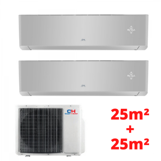 2 vidiniai C&H Veritas (CHML-S09FTXQ + CHML-S09FTXQ) inverter blokai + vienas išorinis (CHML-U14RK2) blokas (25m² + 25m²) 2 vidiniai C&H Veritas (CHML-S09FTXQ + CHML-S09FTXQ) inverter blokai + vienas išorinis (CHML-U14RK2) blokas (25m² + 25m²)