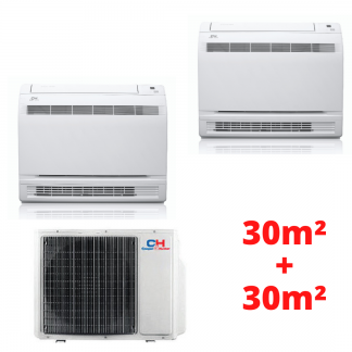 2 vidiniai C&H CONSOL (CHML-IK09RK + CHML-IK09RK) inverter blokai + vienas išorinis (CHML-U14RK2) blokas (25m² + 25m²) 2 vidiniai C&H CONSOL (CHML-IK09RK + CHML-IK09RK) inverter blokai + vienas išorinis (CHML-U14RK2) blokas (25m² + 25m²)